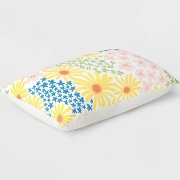 Target Floral Happy Easter Lumbar Throw Pillow Room Essentials 2024 - Picture 3 of 4